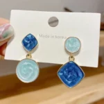 Korean Square Stud Earrings